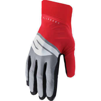 SLIPPERY Flex Lite Gloves - Red/Charcoal - Large 3260-0471