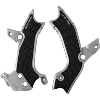 ACERBIS X-Grip Frame Guards - Silver/Black - KX 4502024  2983671015