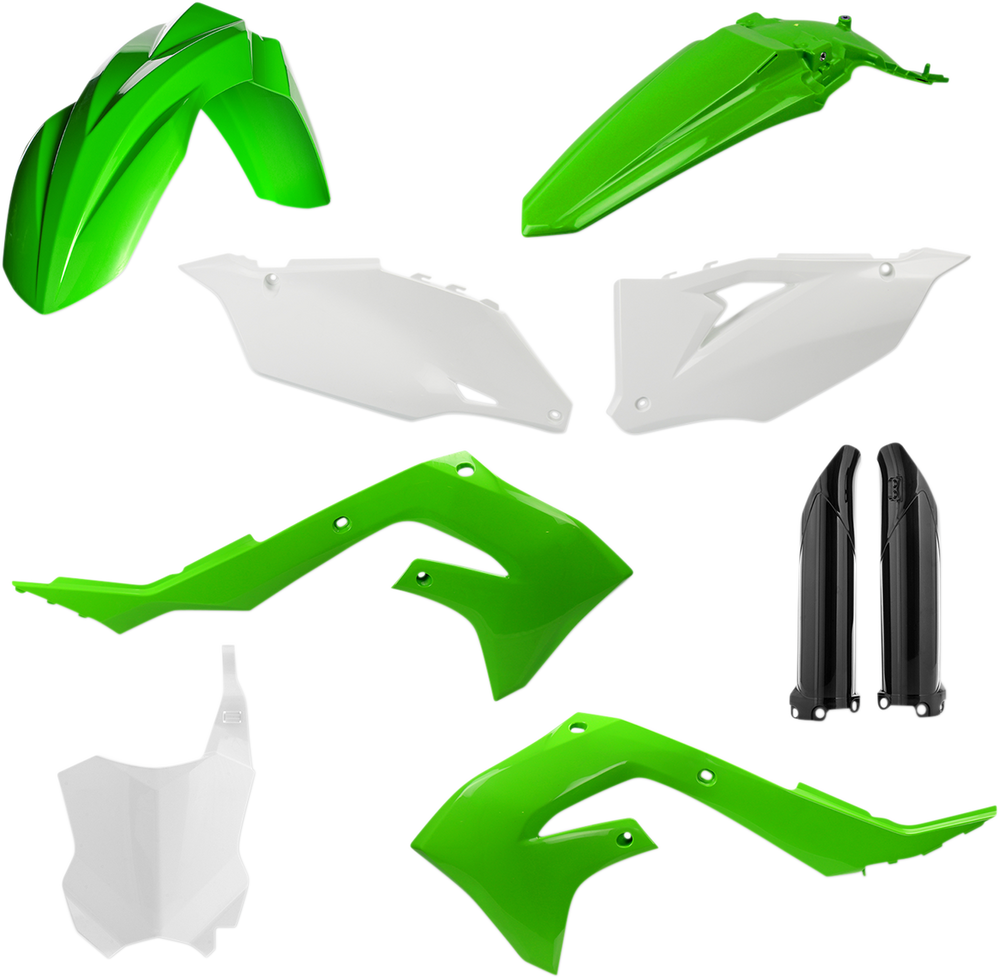 ACERBIS Full Replacement Body Kit OEM KX250F/X/450F Green/White/Black 2736296345