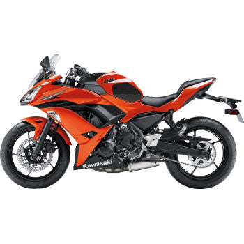 STOMPGRIP Traction Pad Tank Grips - Volcano - Black - Ninja 650 | Z 400/650 55-10-0140B