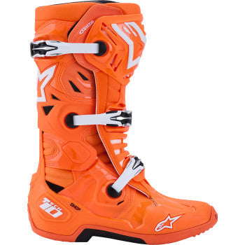 ALPINESTARS Tech 10 Supervented Boots - Fluorescent Orange/Black/White - US 13 / EU 48 2010520-4512-13