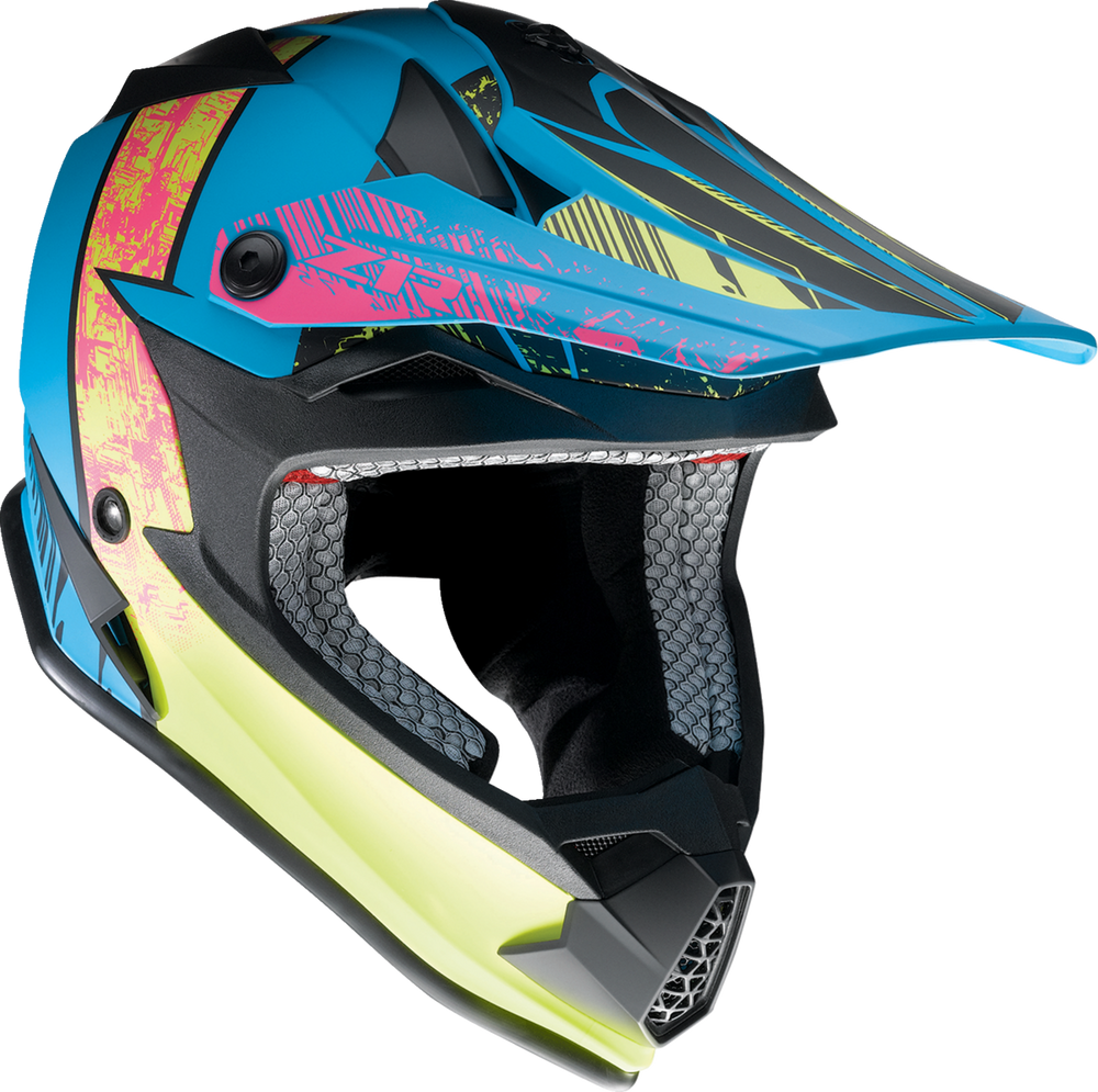 Z1R Youth F.I. Helmet - Fractal - MIPS - Matte Blue/Hi-Viz - Small 0111-1514