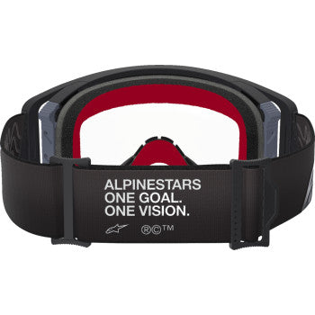 ALPINESTARS GOGGLES Supertech Goggle - Corp - Black/Gray - Clear 5100125-1507