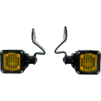 CUSTOM DYNAMICS Front Turn Signals - Shark Demo® - LED - Yellow SD-23RG-FT-YB��