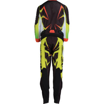 MOOSE RACING Youth Agroid Mesh Jersey - Hi-Viz/Black - XS 2912-2529