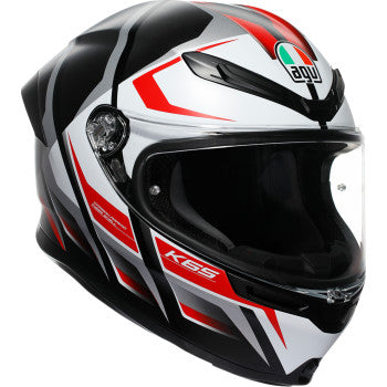 AGV K6 S Helmet - Karve - Matte Black/White/Red - Small 2118395002-025-S