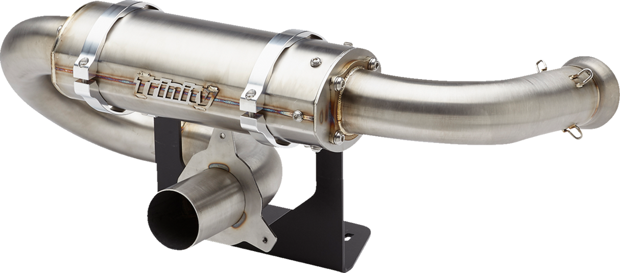 TRINITY RACING Center Exit Slip-On Muffler - Without Tip Maverick TR-4184S