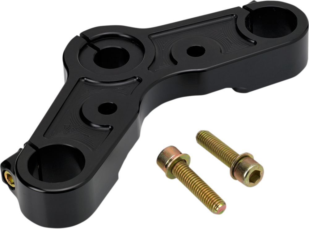 JOKER MACHINE Upper Triple Tree - Black Anodized - '10-'15 XL 1200X 10-333B