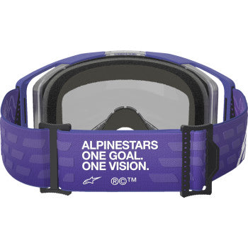 ALPINESTARS GOGGLES Vision 8 Goggle - Corp - Purple - Blue Mirror Lens 5101625-3116