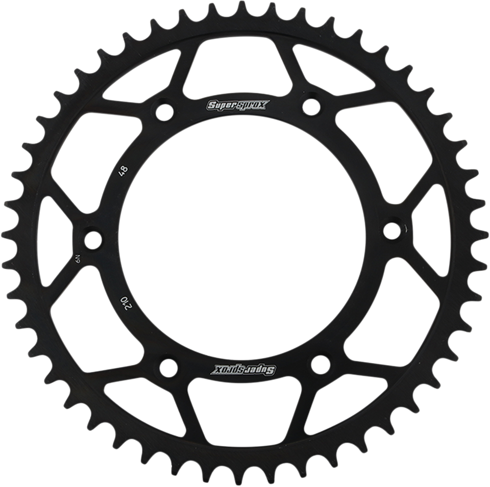 SUPERSPROX Steel Rear Sprocket - 48 Tooth RFE-210-48-BLK