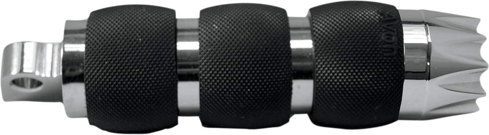 AVON GRIPS Footpegs - Air Cushioned Excalibur - Chrome FP-AIR-90-CH-EX