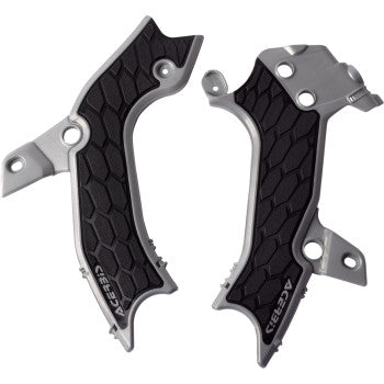 ACERBIS X-Grip Frame Guards - Silver/Black - KX 4502024  2983671015