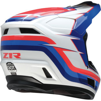Z1R Youth Dirt Maxx Helmet - Vortex - Red/White/Blue - Large 0111-1731