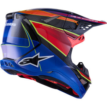 ALPINESTARS Supertech M10 Helmet - MIPS® - Era - Gloss/Blue/Red/Yellow Fluo - Large 8301223-7356-L