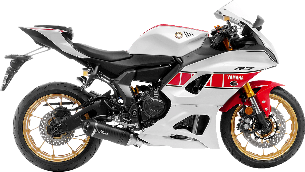 LEOVINCE LV One Evo Exhaust System - Carbon FIber YZF-R7/MT-07/ 2021-2024 14361E