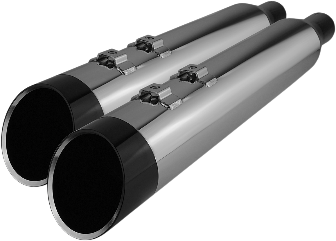 KHROME WERKS 4.5" Mufflers for Touring - Chrome with Edge Electra /Road/Street 2017-2022 Glide 202765