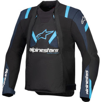 IN STOCK ALPINESTARS T-Stunt Air Jacket - Black/Dark Blue/Blithe Blue - 2XL 3301825-1386-2X