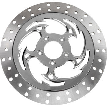 RC COMPONENTS Floating Brake Rotor - Front Right - Savage - 320 mm - Chrome ZSSCOG320A-85C-RF2K