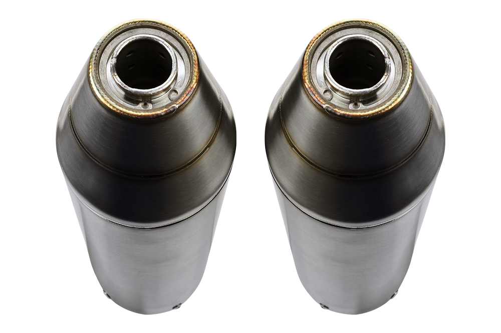 GPR Deeptone Full Exhaust System, Dual Silencers with Removable DB Killers Kawasaki KFX 700 2004-2011 QUSP.140DE.DEATV