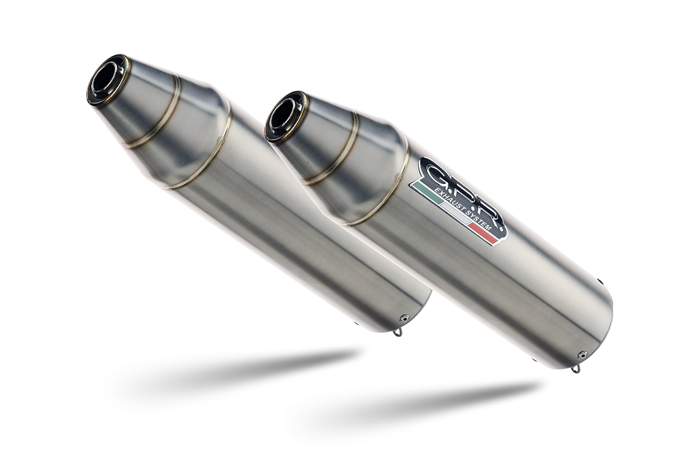 GPR Deeptone Full Exhaust System, Dual Silencers with Removable DB Killers Kawasaki KFX 700 2004-2011 QUSP.140DE.DEATV