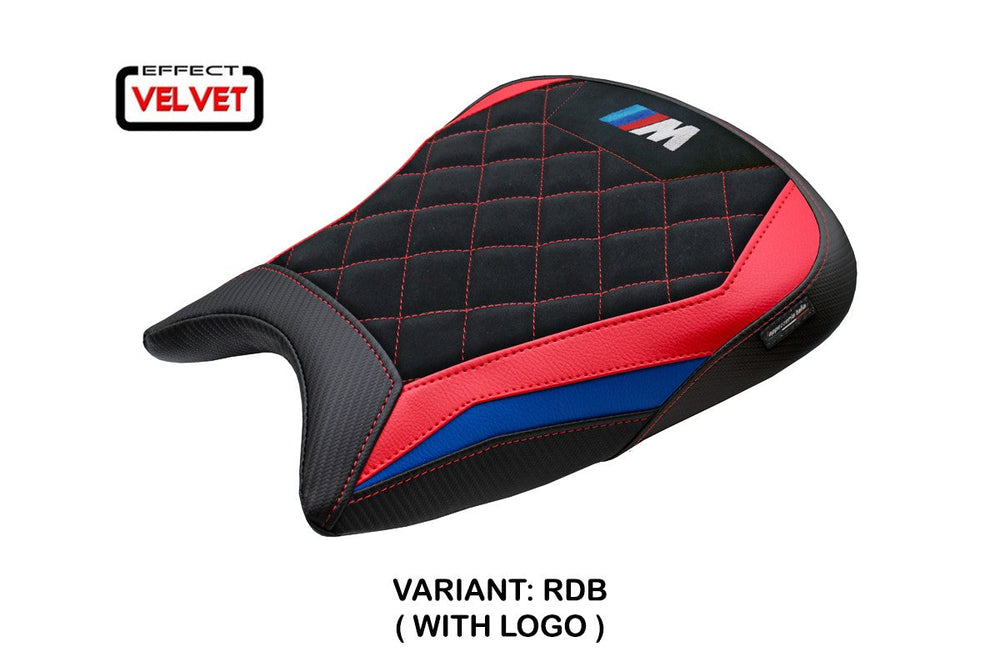 Tappezzeria Italia BMW M1000RR 2023-2025 Seat Cover Velvet Blue Red Black