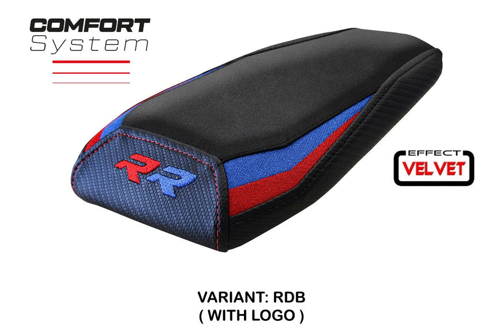 Tappezzeria Italia BMW M1000RR 2023-2025 Seat Cover Velvet Comfort Red Blue Black