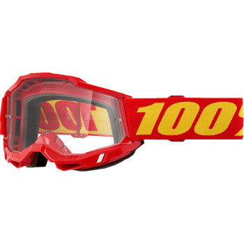 100% Accuri 2 OTG Goggle - Red - Clear 50018-00010
