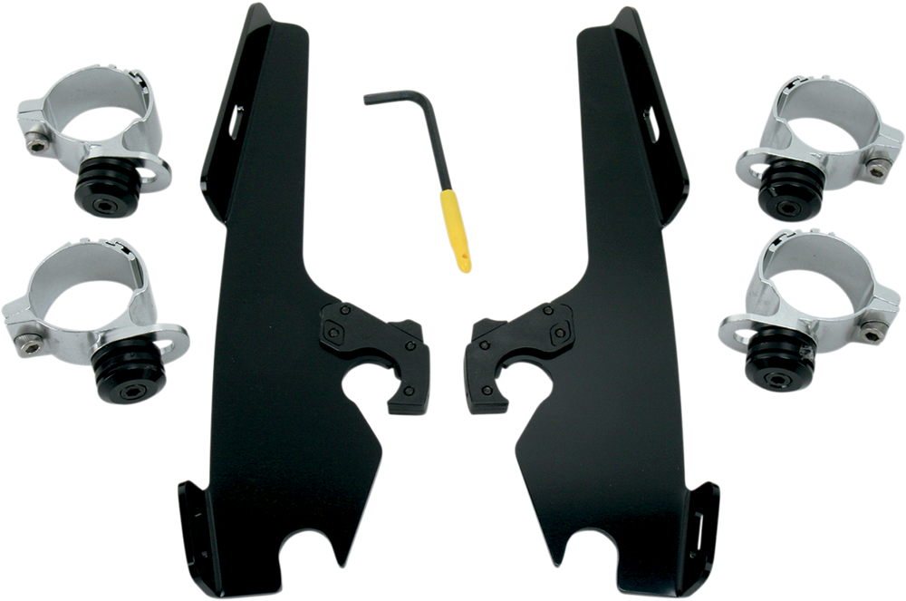 MEMPHIS SHADES Fats/Slim Trigger Lock Mounting Kit - Wide - Black MEB8968