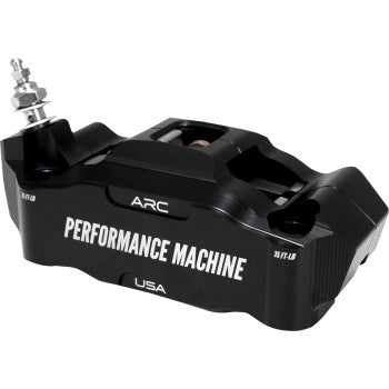 PERFORMANCE MACHINE (PM) Radial Mount Caliper - Front Left - Black Anodized 0052-2427-MB