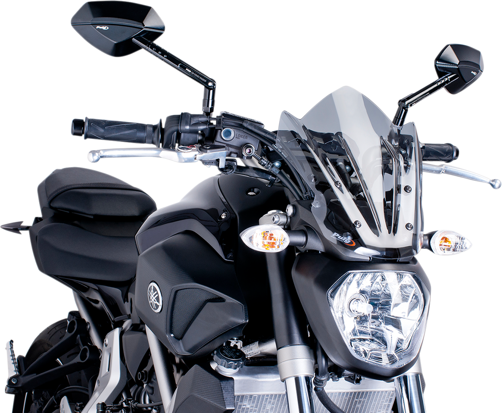 PUIG HI-TECH PARTS New Generation Windscreen - Smoke - MT07 7015H
