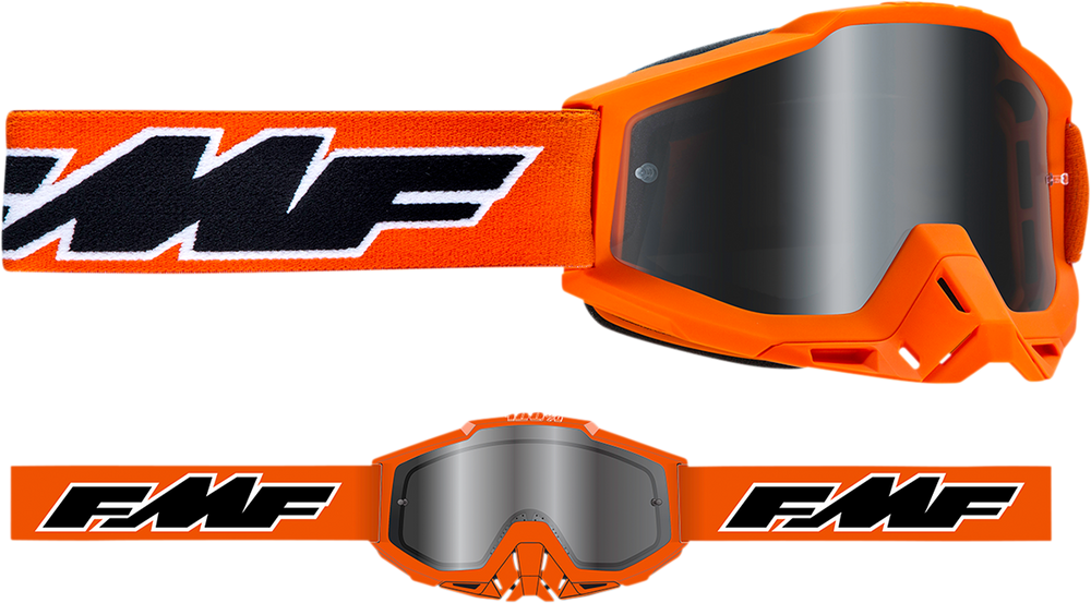 FMF Youth PowerBomb Goggles - Rocket - Orange - Silver Mirror F-50048-00003 2601-3000