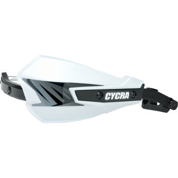 CYCRA Vortex Handguards - Universal U-Clamp - White 1CYC-7801-42