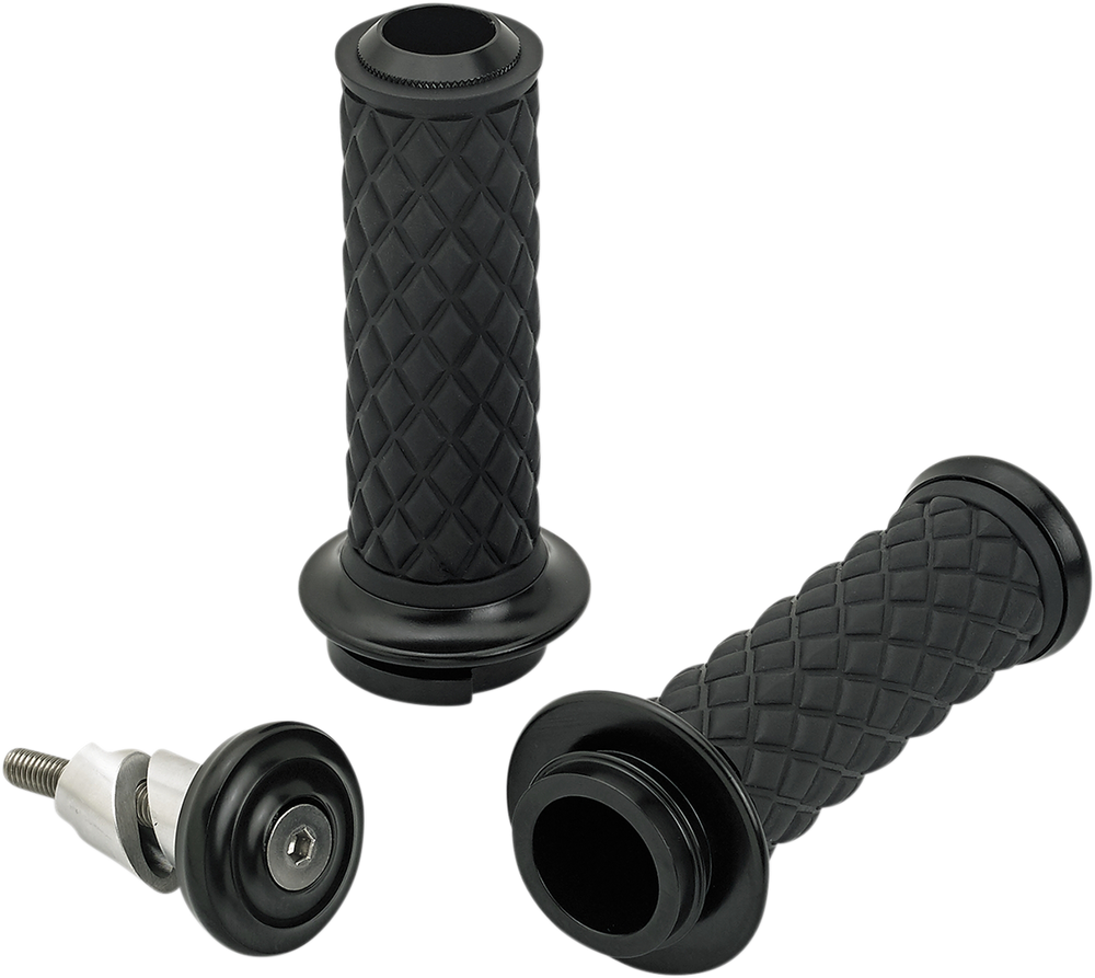 BILTWELL Grips - Alumicore - TBW - Black 6605-201-01