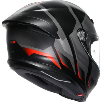 AGV K6 S Helmet - Karve - Matte Black/Gray/Red - Large 2118395002-024-L