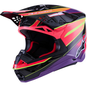 ALPINESTARS Supertech M10 Helmet - MIPS® - Era - Gloss Pink/Violet/Yellow Fluo - Large 8301223-3145-L