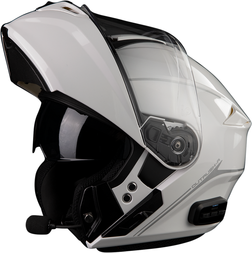 SENA Outrush R Helmet - White - Medium OUTRUSHR-GW00M3