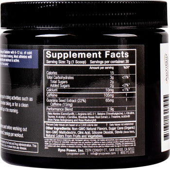 RYNO POWER Gladiator Pre-Workout Drink Mix - Tub - Grape GLAD-GRP