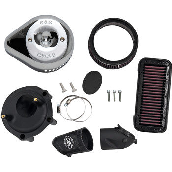 S&S CYCLE Stealth Air Cleaner Kit with Cover - Chrome - Indian 170-0827
