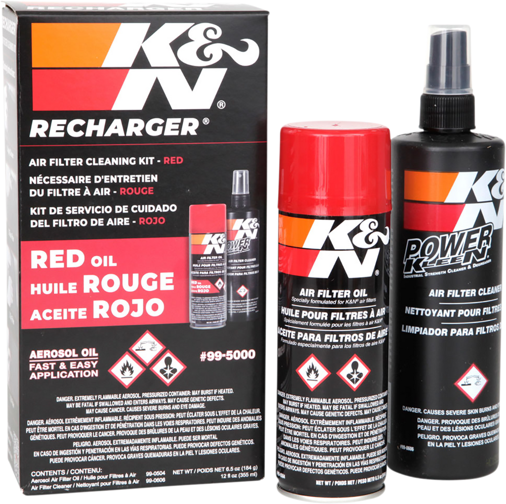 K & N Air Filter Care Kit - Aerosol 99-5000