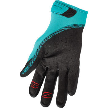 SLIPPERY Circuit Gloves - Black/Aqua - Small 3260-0433