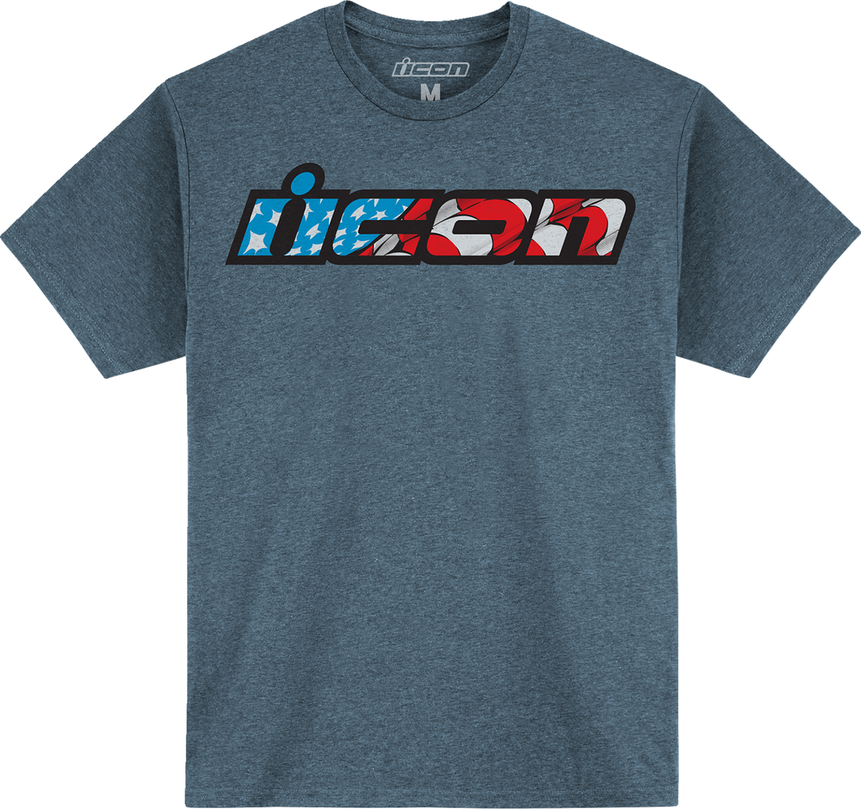 OPEN BOX NEW ICON Old Glory™ T-Shirt - Jade Heather Black - Small 3030-21959