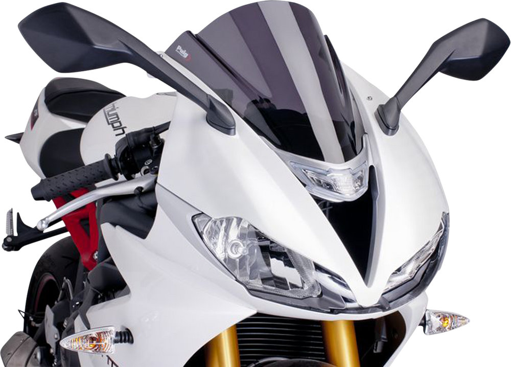 PUIG HI-TECH PARTS Race Windscreen - Dark Smoke - Triumph 6498F