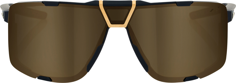 100% Eastcraft Sunglasses - Soft Tact Black - Soft Gold Mirror 61045-258-01