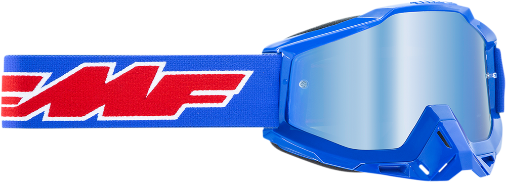 FMF PowerBomb Goggles - Rocket - Blue - Blue Mirror F-50037-00002 2601-2977