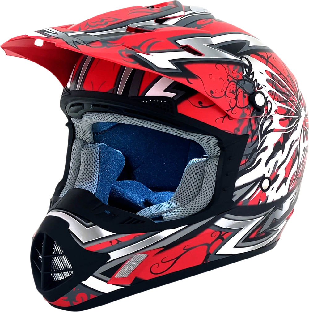 AFX FX-17 Helmet - Butterfly - Matte Ferrari Red - Large 0110-7119
