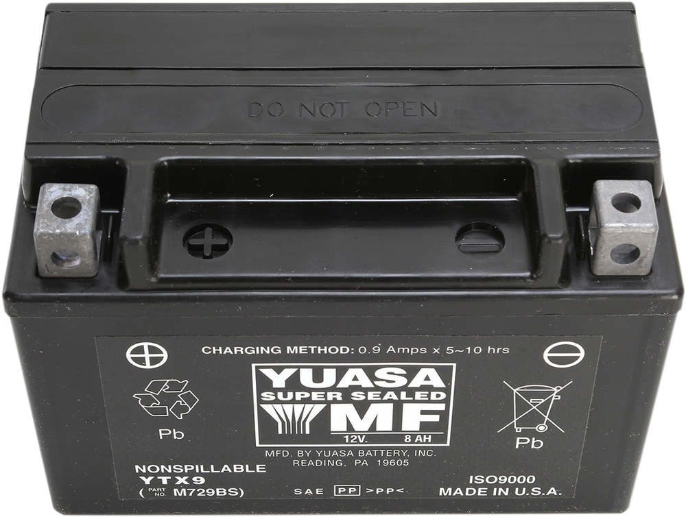 YUASA AGM Battery - YTX9 YUAM729BSTWN