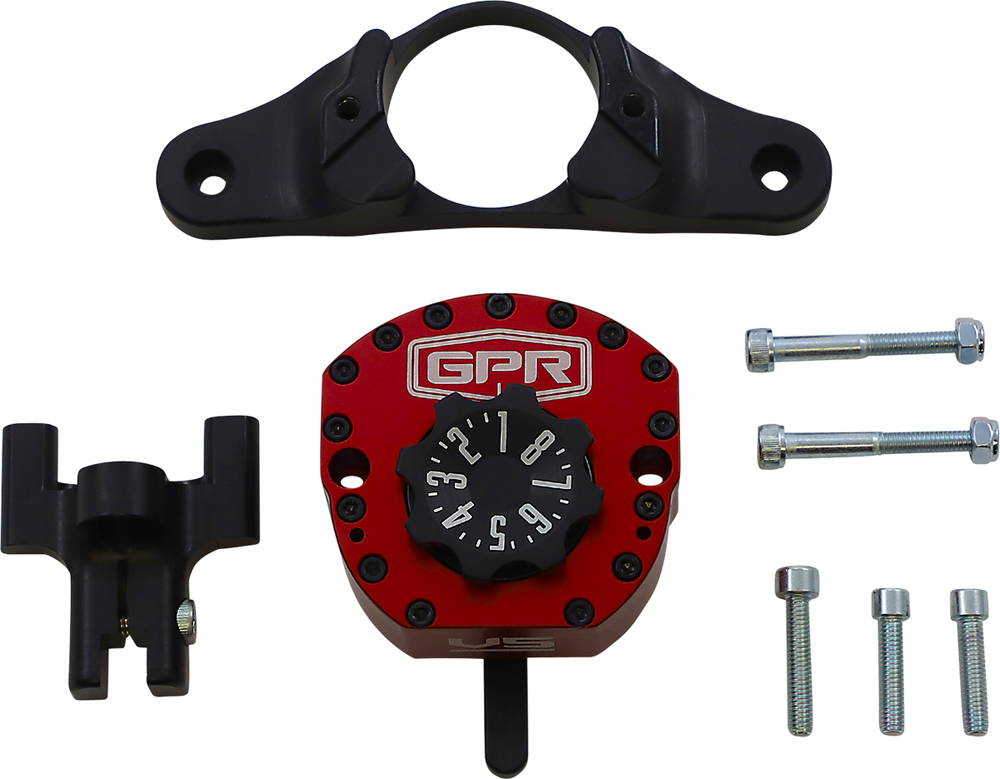 GPR V5-S Steering Damper - Red - R6 5-5011-4005R