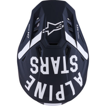 ALPINESTARS SM7 Helmet - Dasher - Matte Black/White - 2XL 8302226-1121-XXL