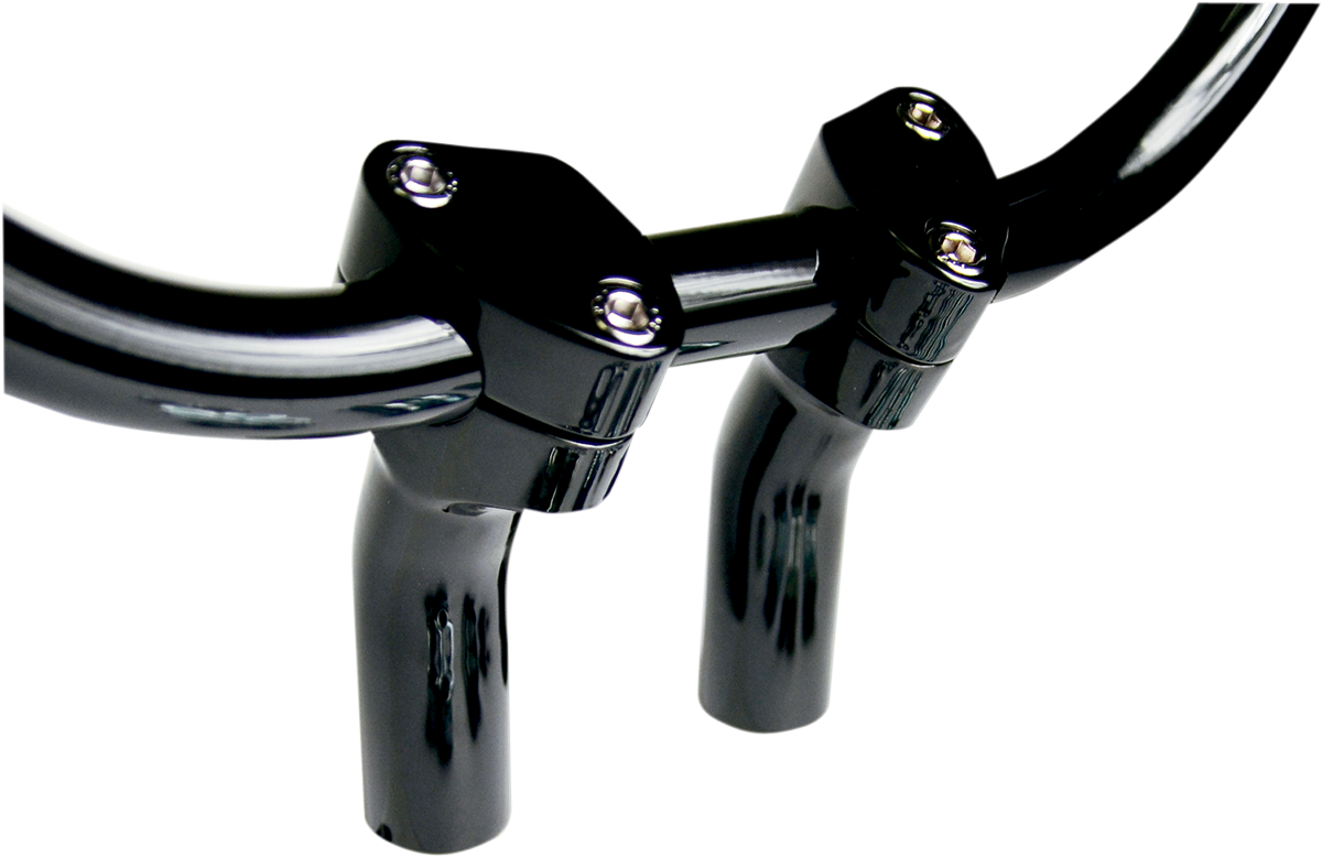 BARON Risers - Kickback - 1" - Black BA-7410B