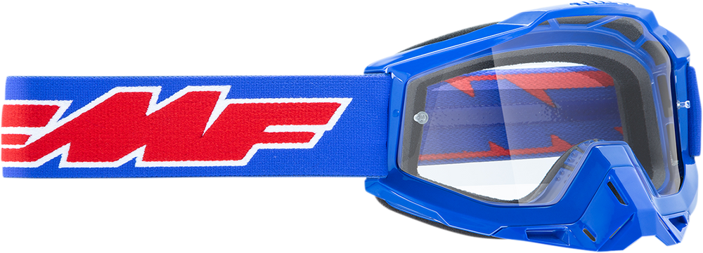 FMF PowerBomb Goggles - Rocket - Blue - Clear F-50036-00002 2601-2973
